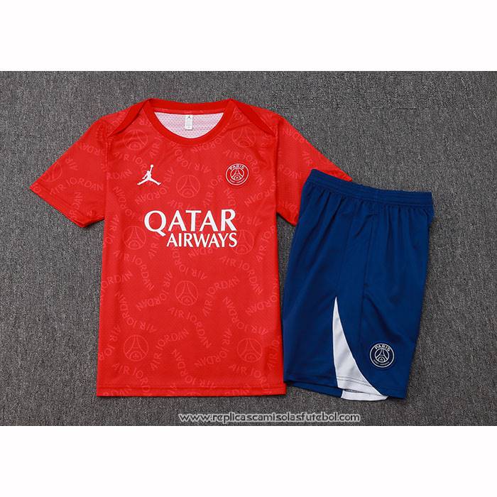 Fato de Treino
 Paris Saint-Germain Jordan 2024-2025 Manga Curta
 Vermelho
 - Calcas Curta

